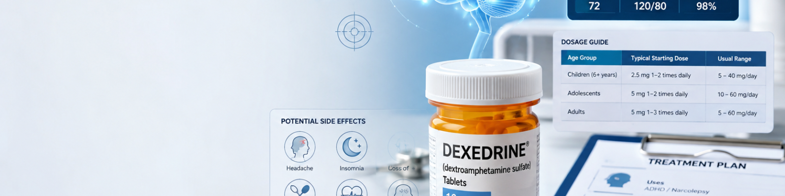 Dexedrine Uses Dosage Side Effects & Safety Guide
